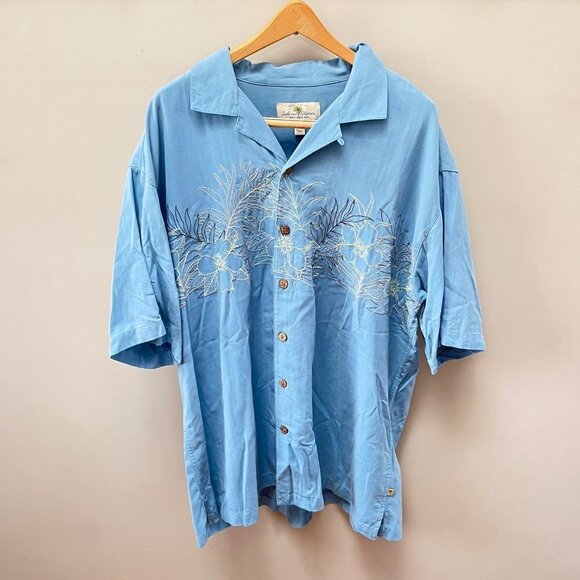 Island Shores Washable Silk Hawaiian Shirt-‎ Size XL - Picture 1 of 4